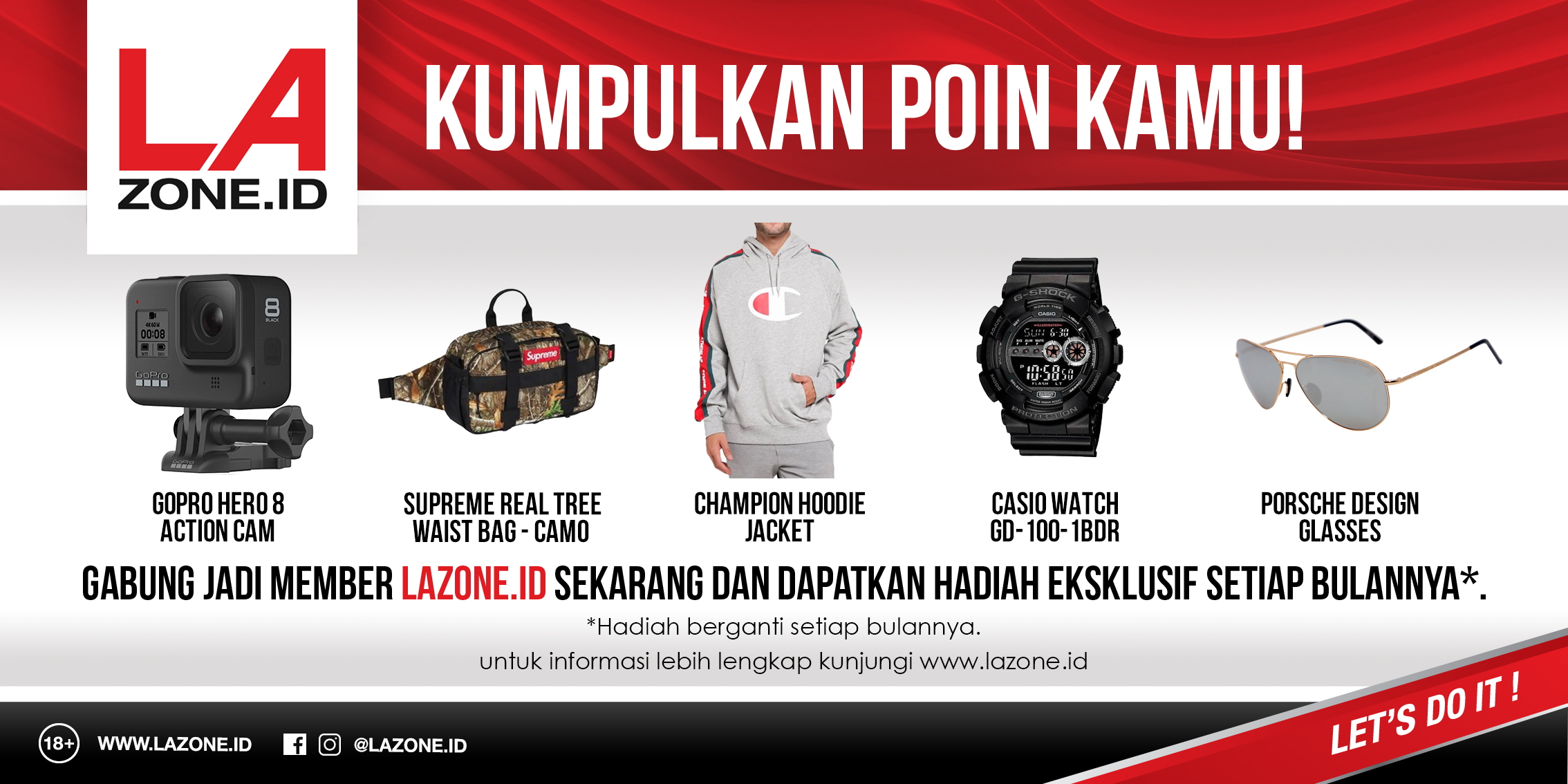 Sambut Kemerdekaan dengan Hadiah Keren LAZone.id